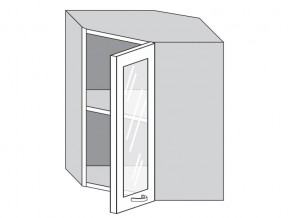 1.60.3у Шкаф настенный (h=720) угловой на 600мм со стекл. дверцей в Радужном - raduzhnyj.magazin-mebel74.ru | фото